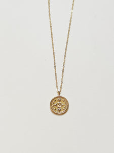 Evil Eye Medallion Necklace