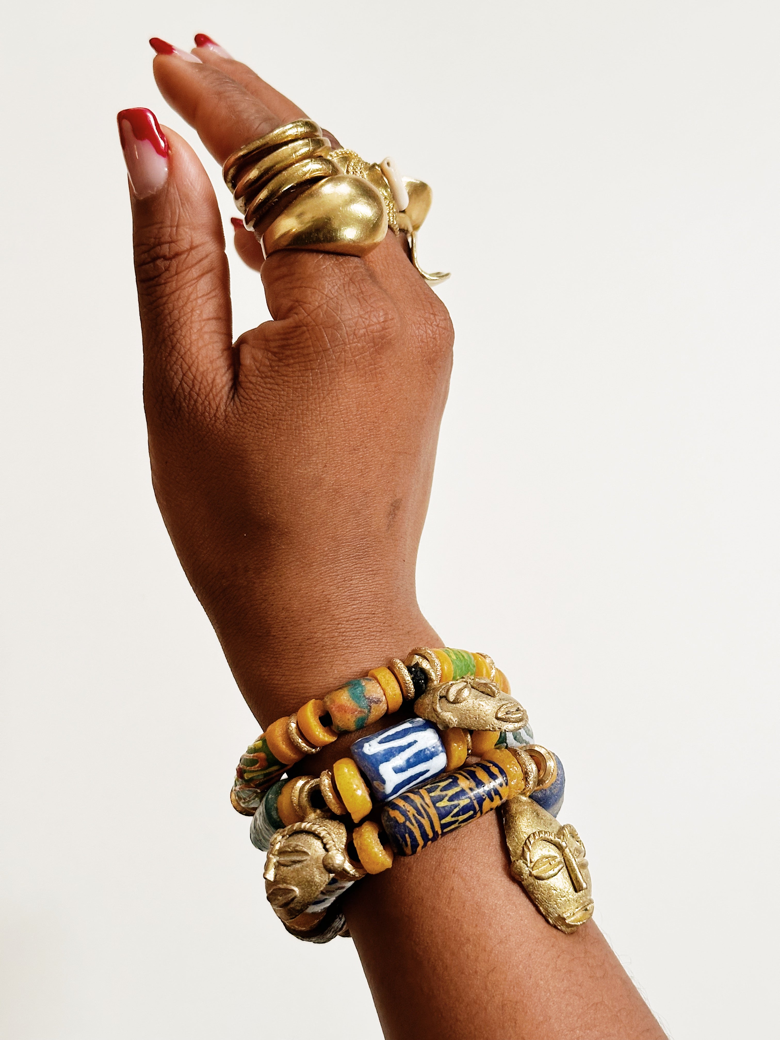 Senegal African Mask Bracelet