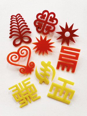 Nea Onnim Adinkra Earrings