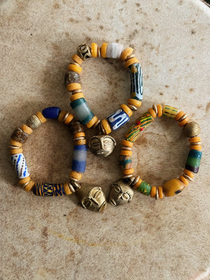 Senegal African Mask Bracelet
