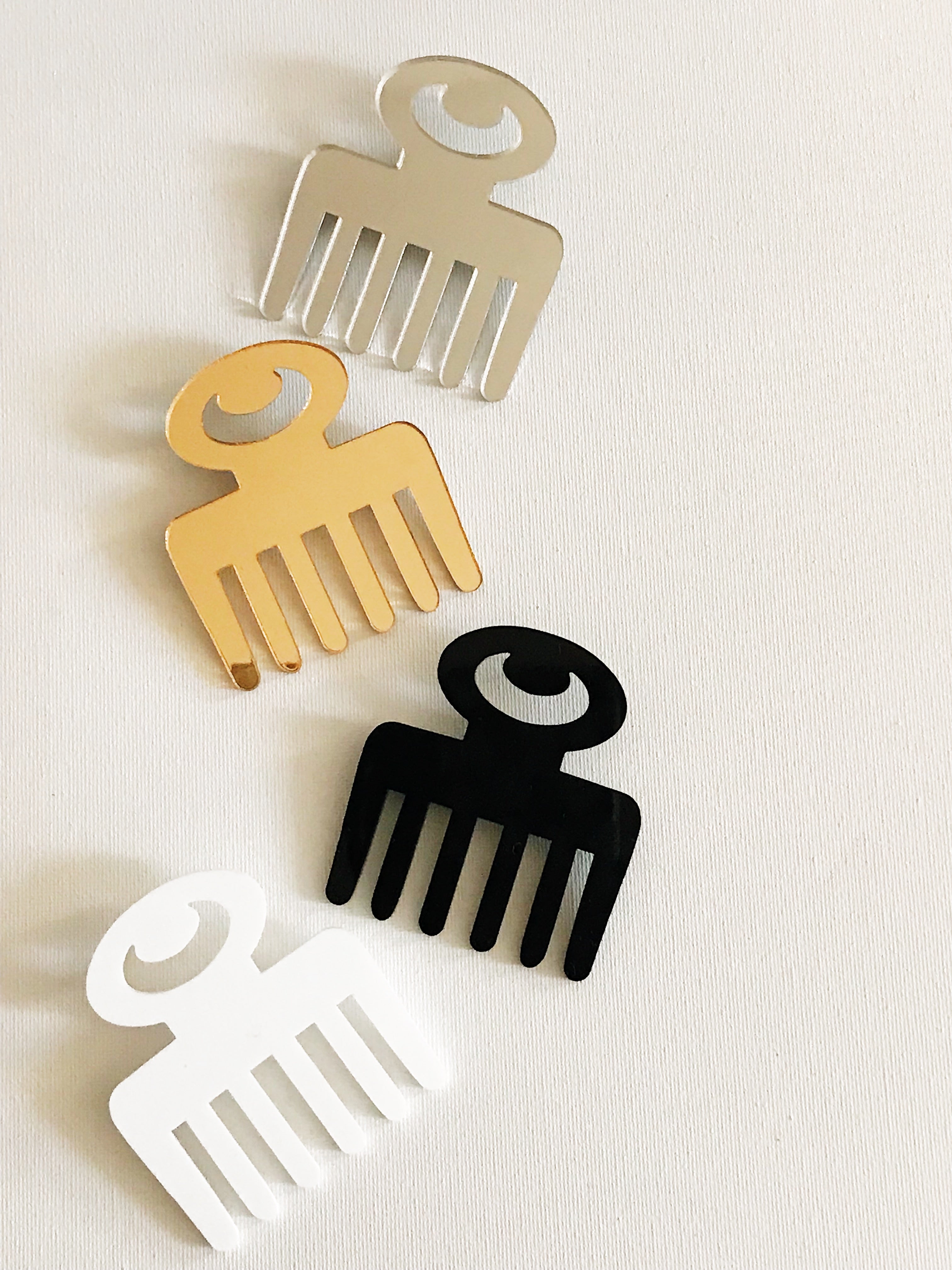 Duafe Comb Adinkra Earrings