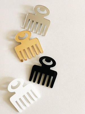 Duafe Comb Adinkra Earrings