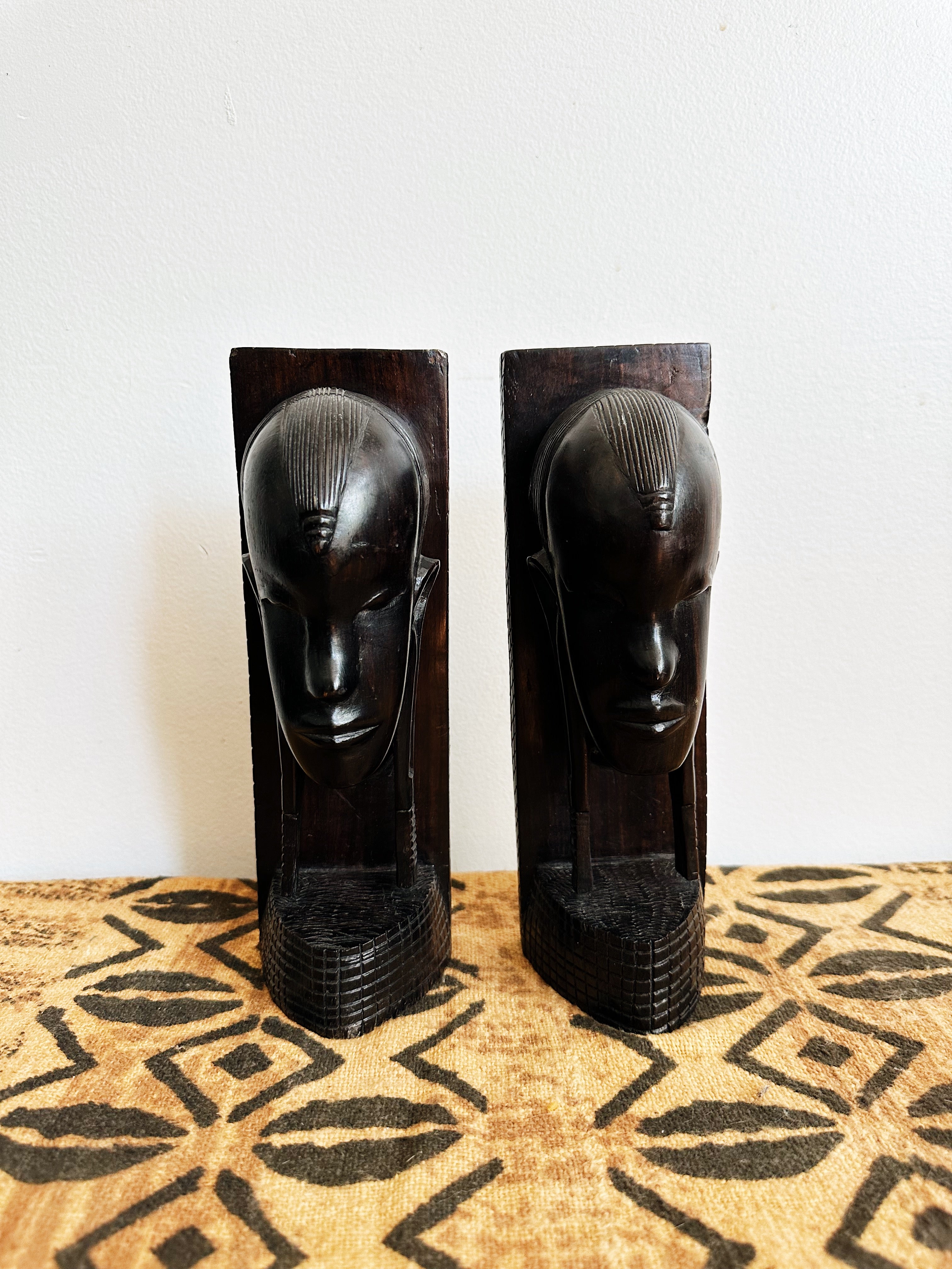 Vintage African Engraved Book Keepers #2