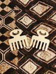 Duafe Comb Adinkra Earrings