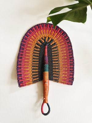 Savanna Wicker Fan // Multicolor #3