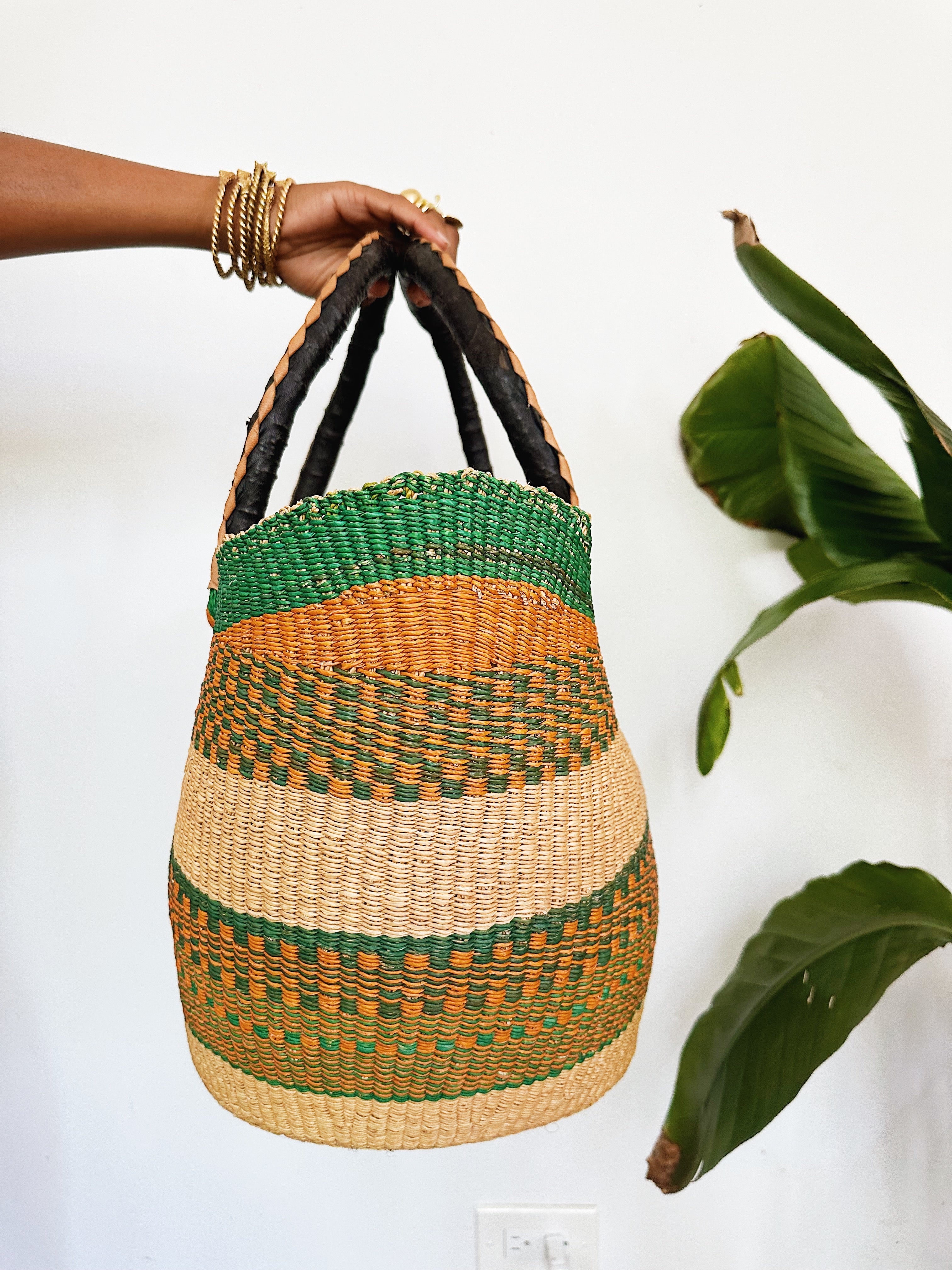 Woven African Market Tote // Multicolor #2