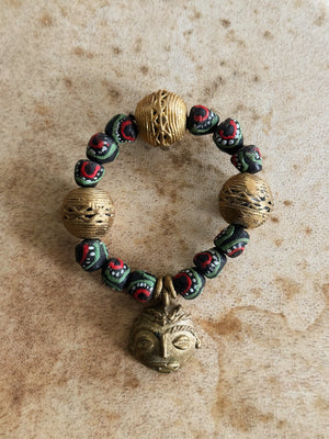 Accra African Mask Bracelet