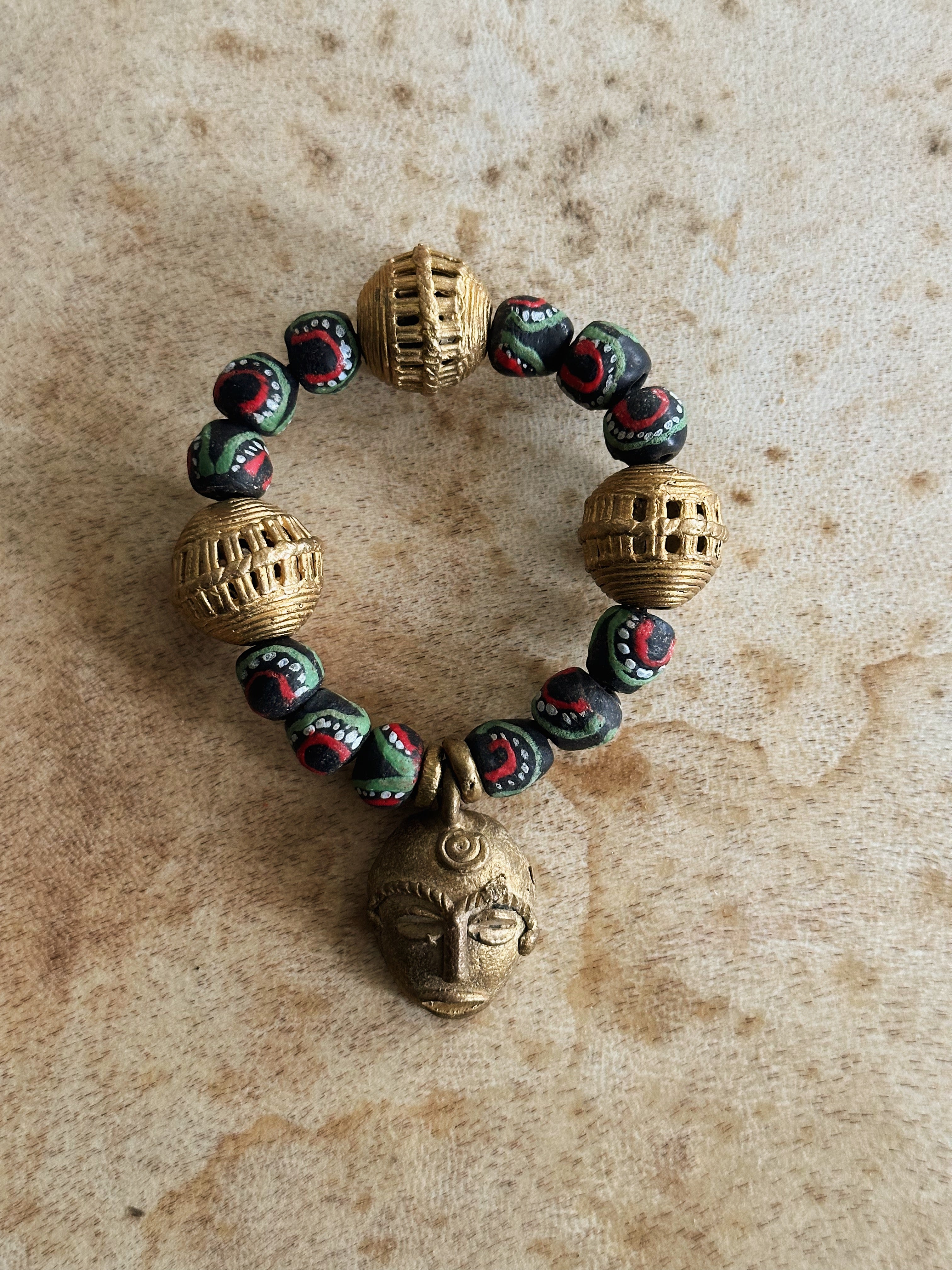 Accra African Mask Bracelet