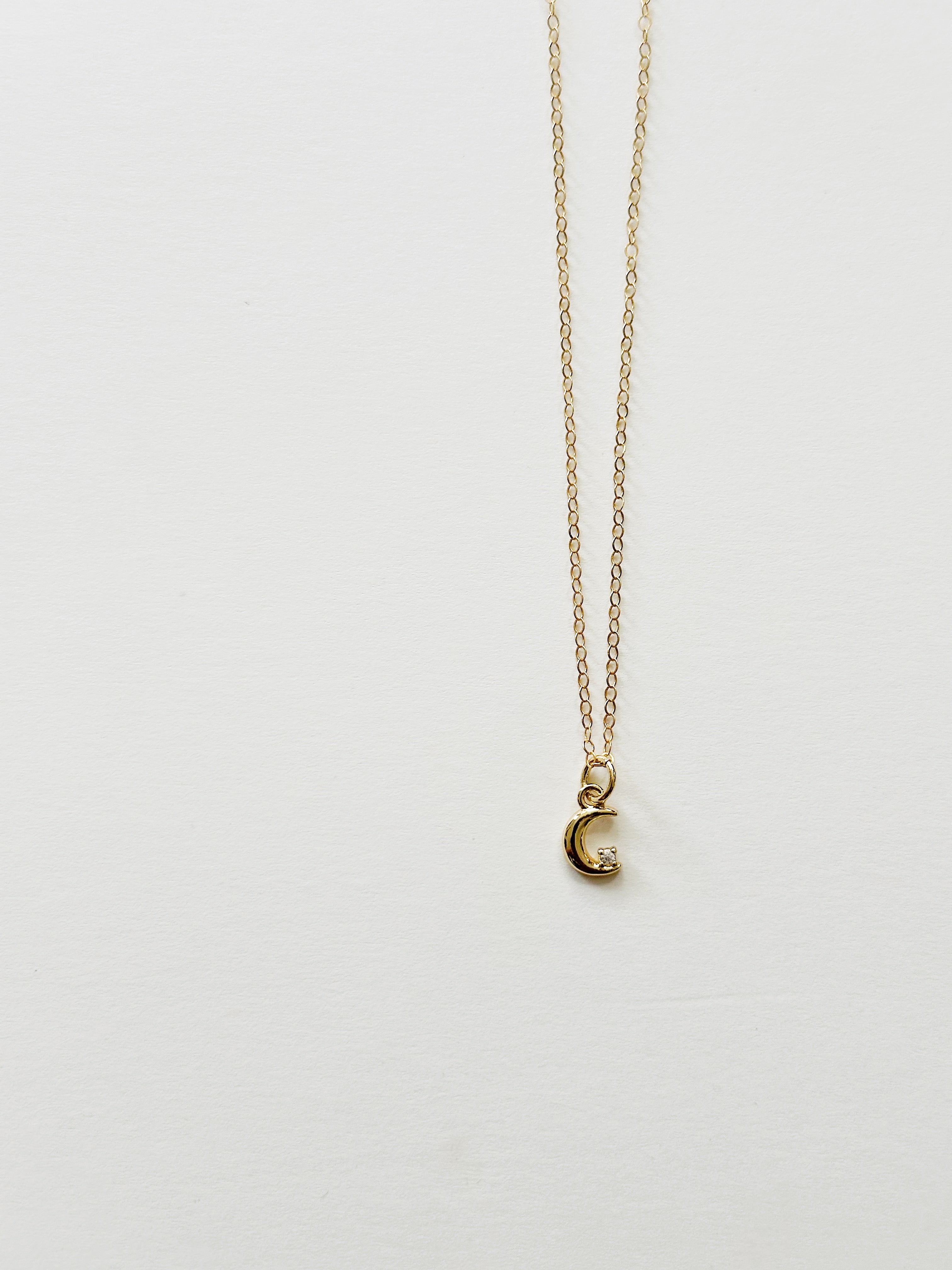 Tiny Moon Necklace
