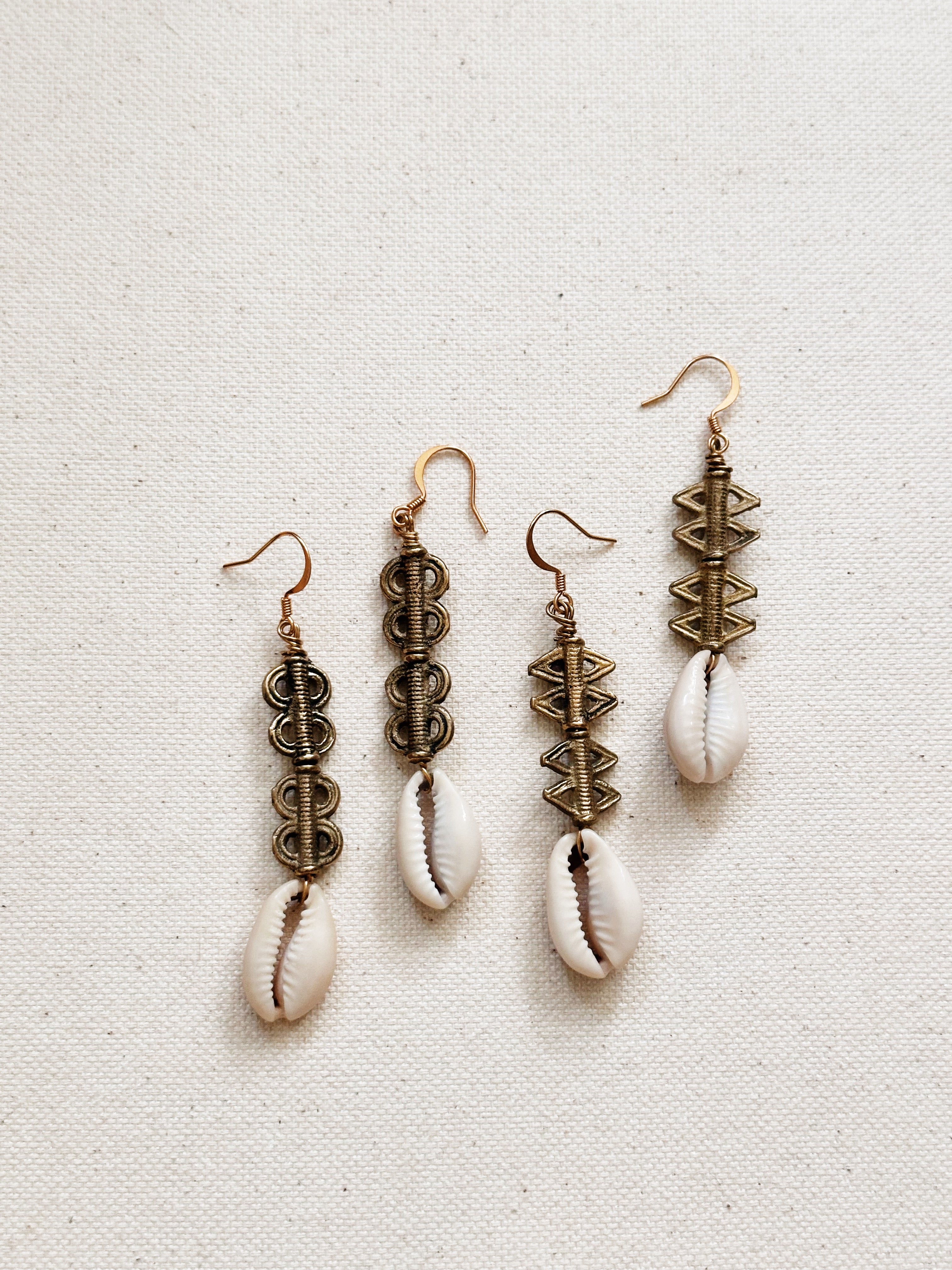 Cypraea Cowrie Shell Earrings