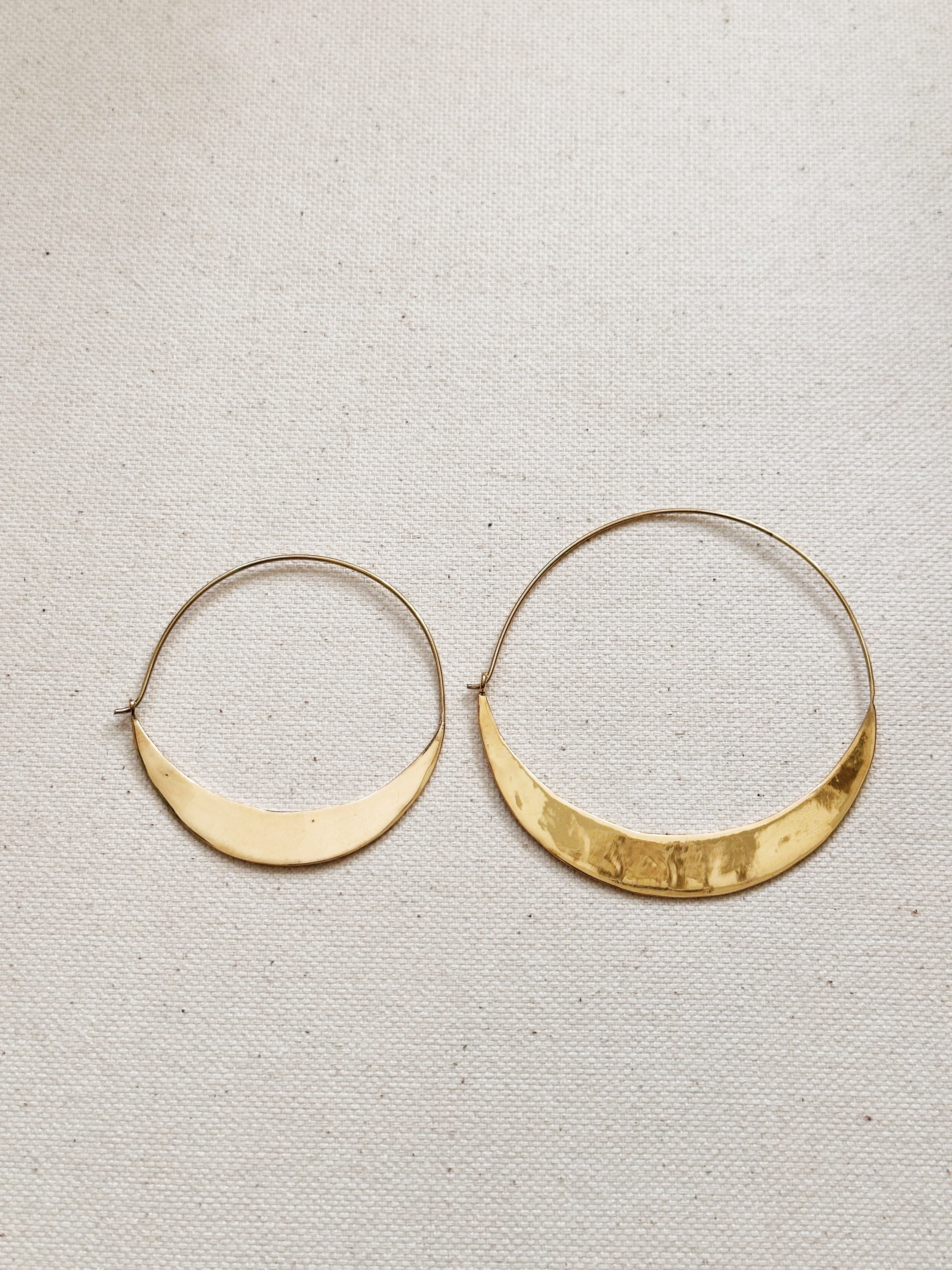 Crescent Hoop Earrings