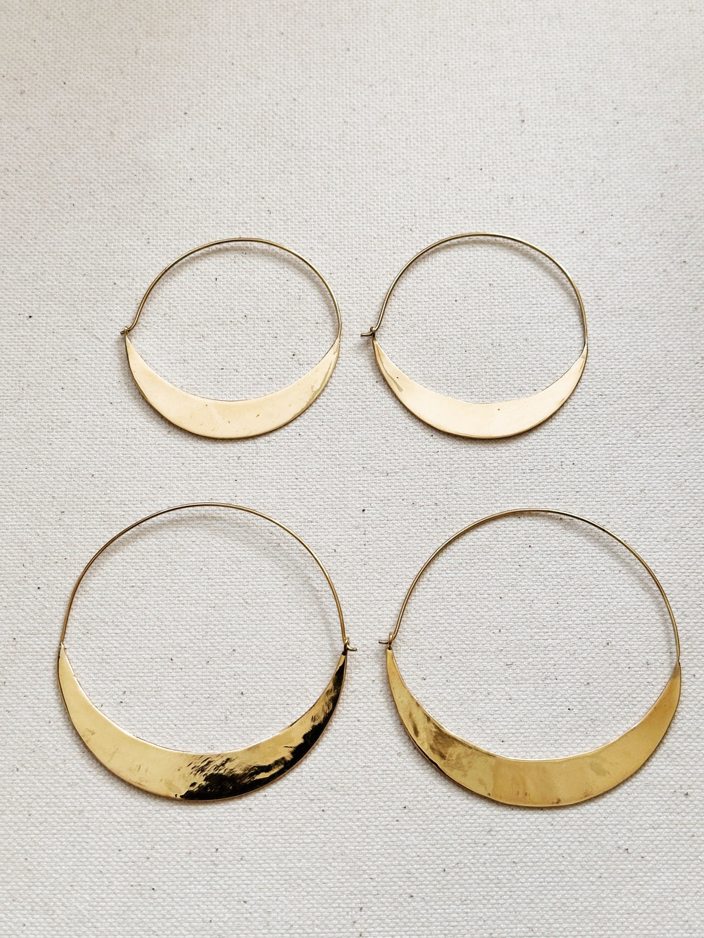 Crescent Hoop Earrings