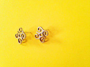 DWENNIMMEN Adinkra Stud Earrings// African Symbol Earrings