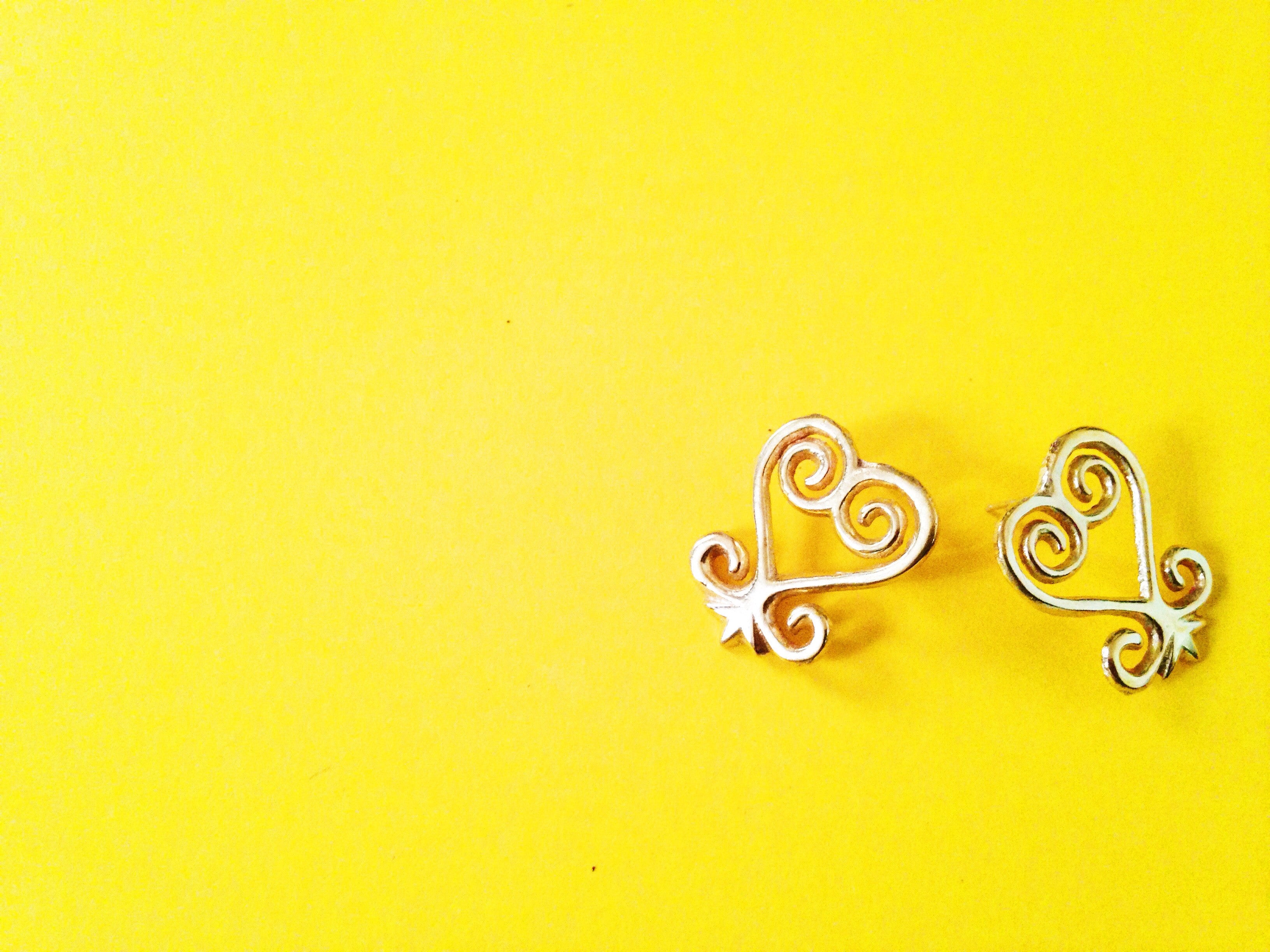 Sankofa Adinkra Stud Earrings// African Symbol Earrings