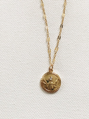 Winged Scarab Necklace