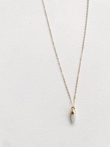 Tiny Moonstone Crystal Necklace