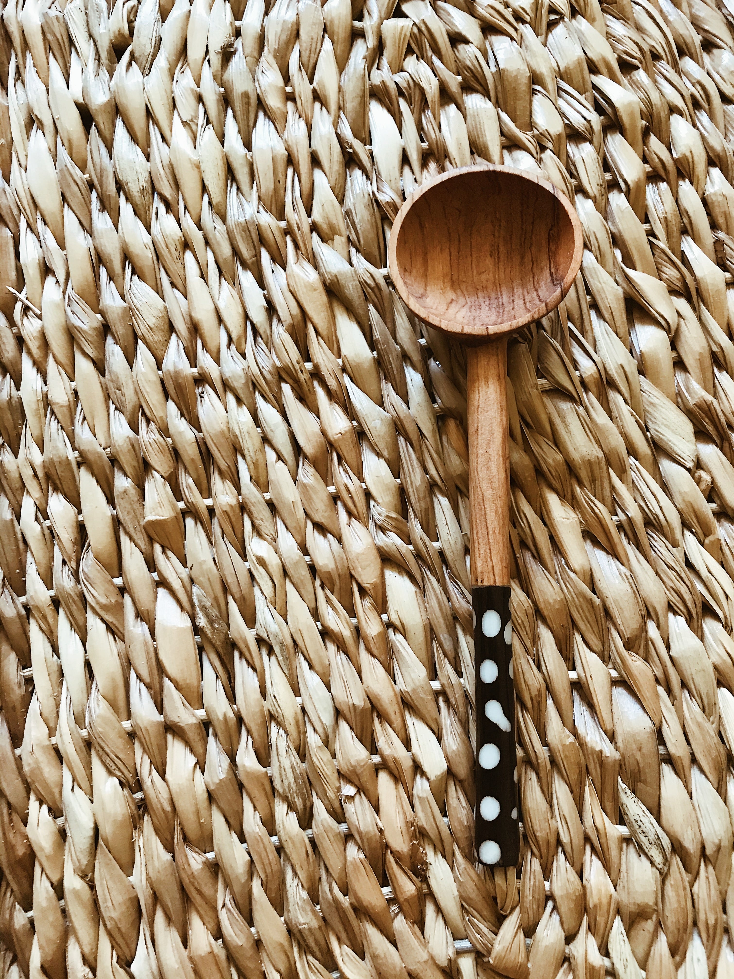 Batik Olive Wood Coffee Scoop