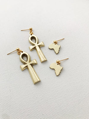 Ankh Life Studs