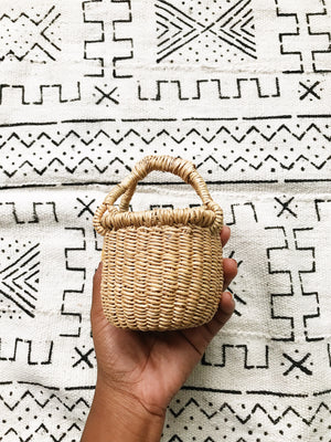 Tiny African Wicker Baskets #1 // Select Style
