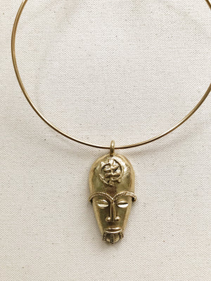 Akan African Mask Choker // Select Style