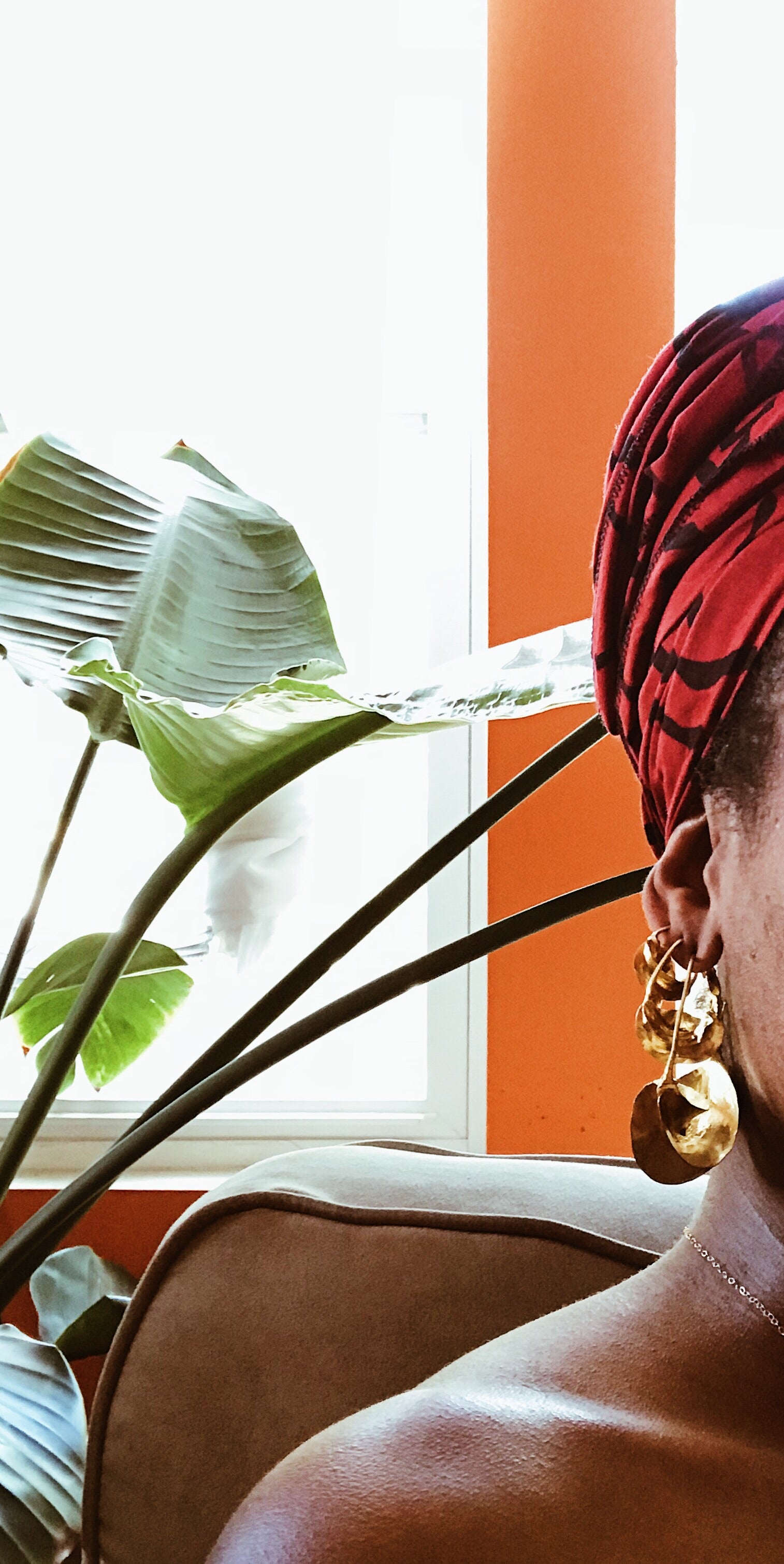 Fulani Hoop Earrings // Brass