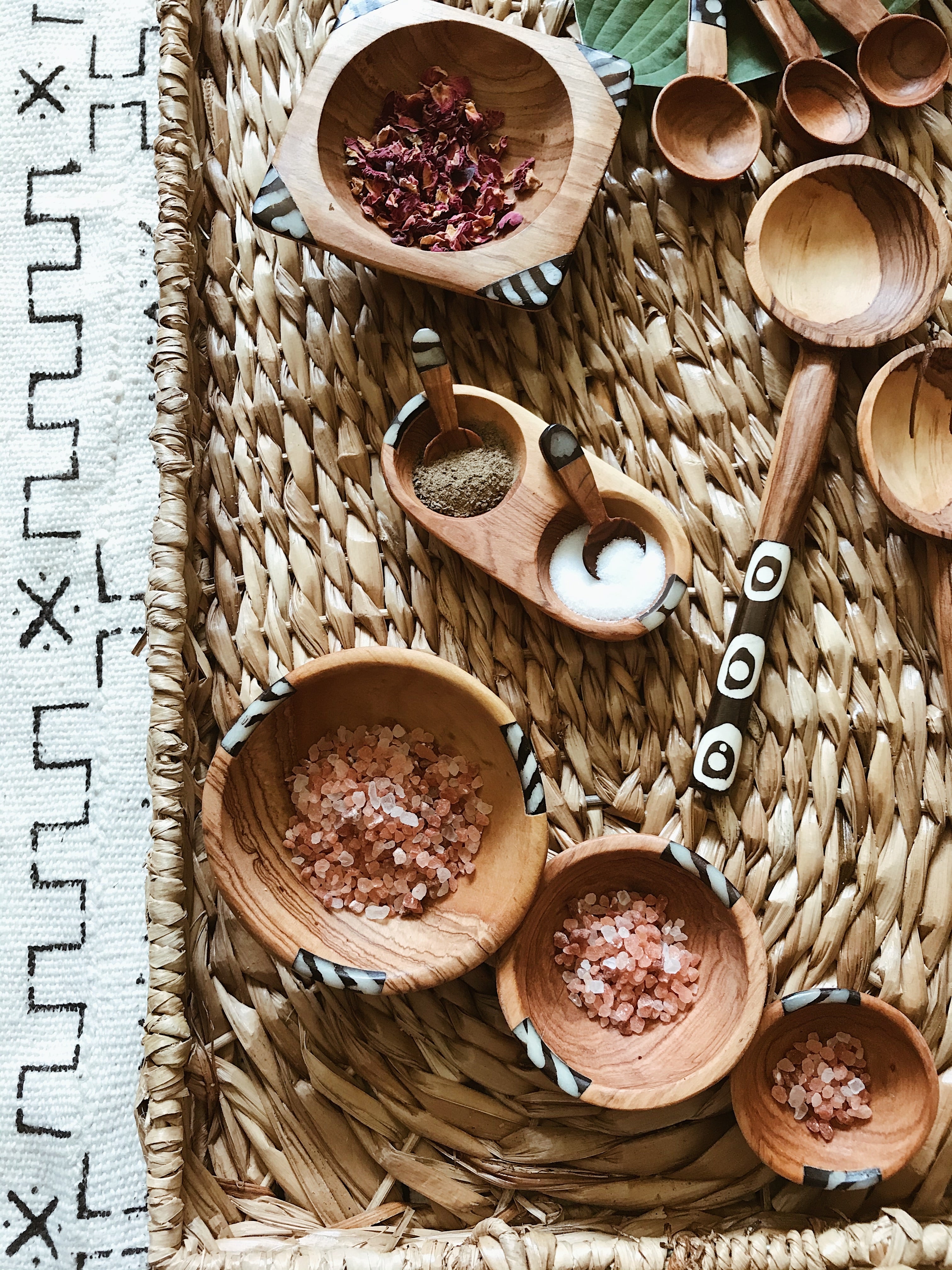 Batik Spice Bowl & Spoons