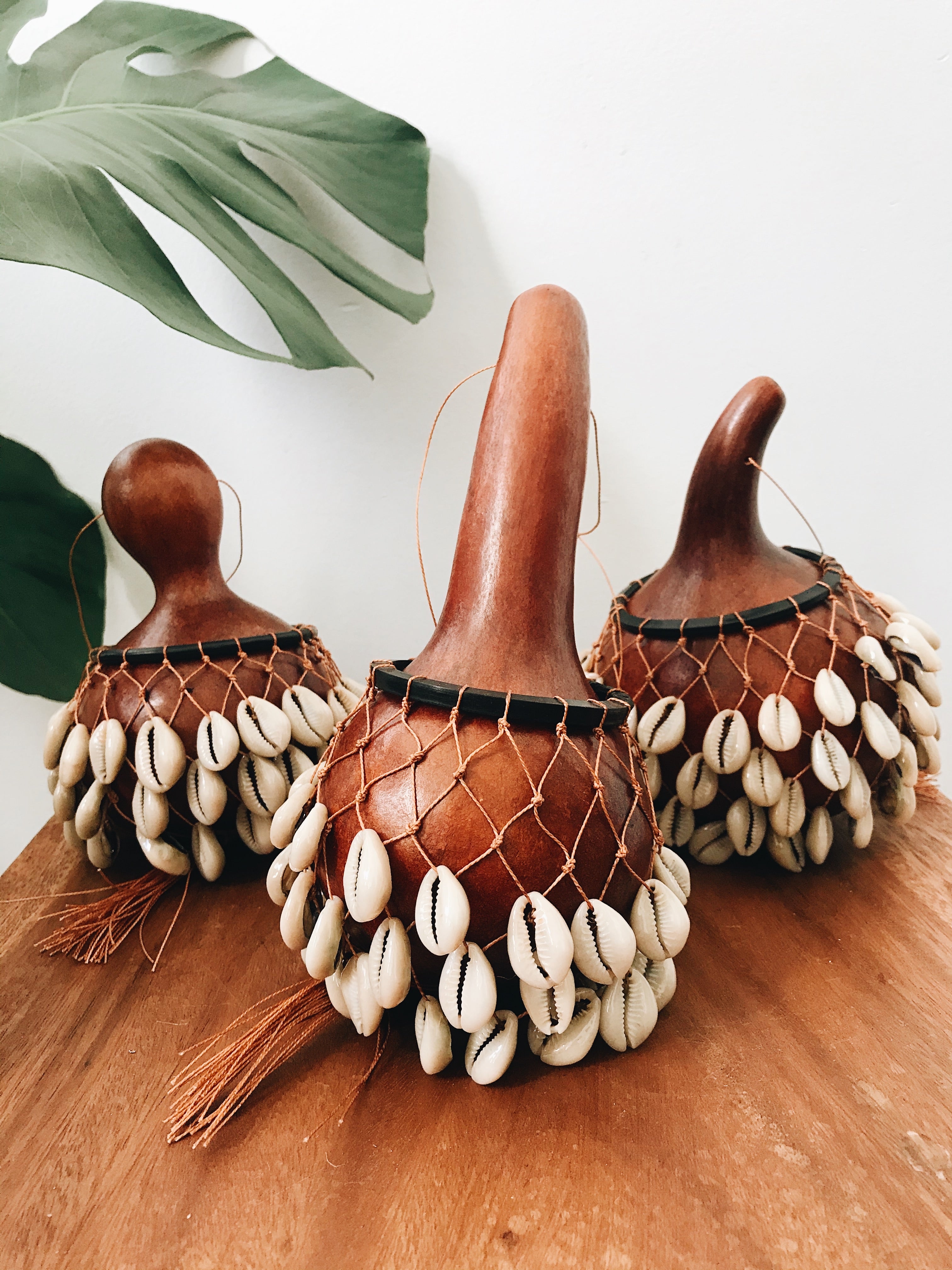 Shekere Cowrie Shell Rattle
