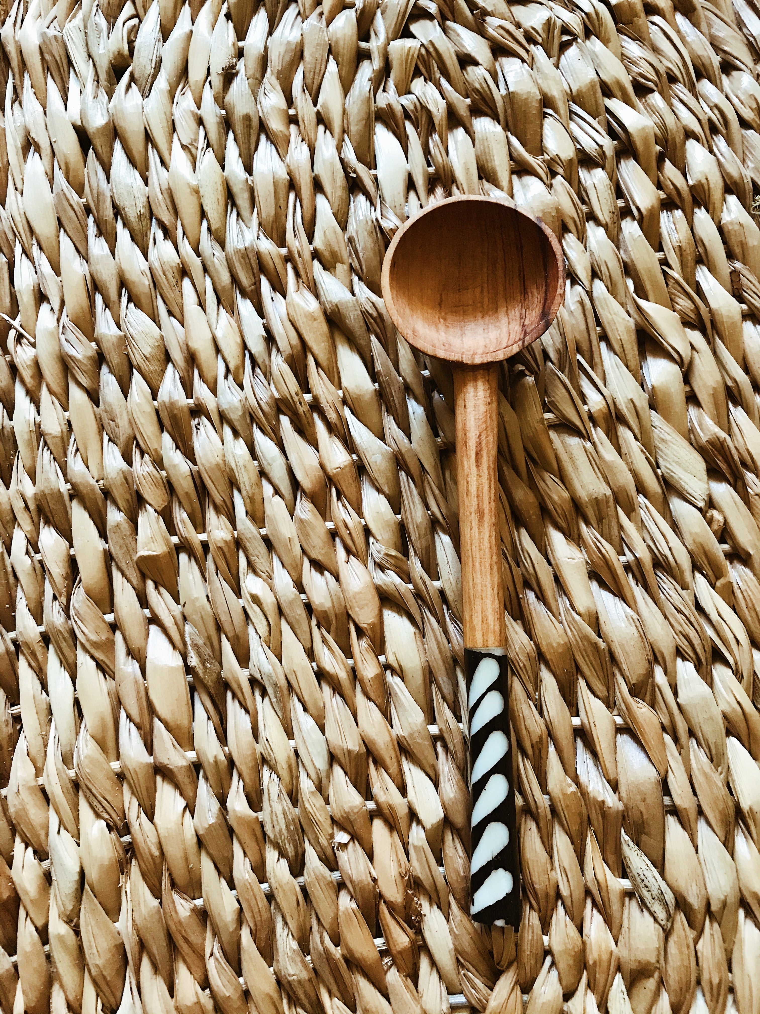 Batik Olive Wood Coffee Scoop