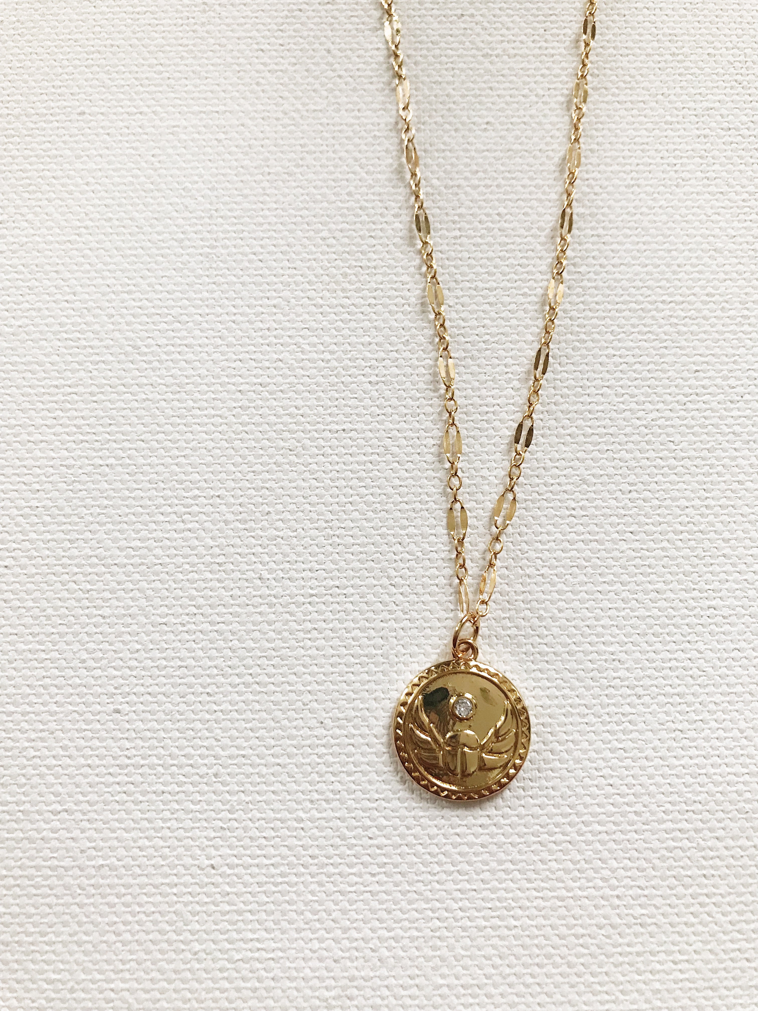 Winged Scarab Necklace