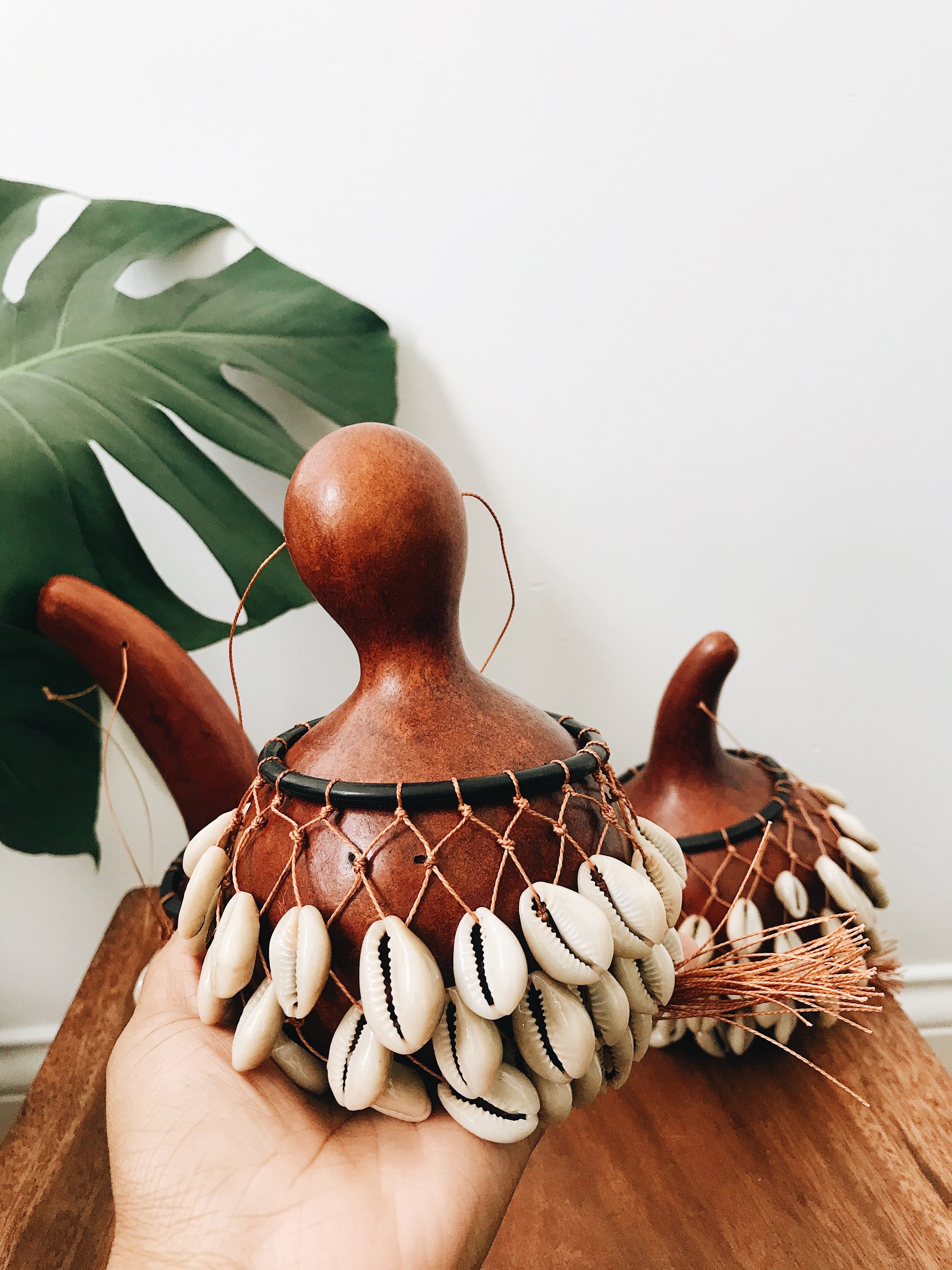 Shekere Cowrie Shell Rattle
