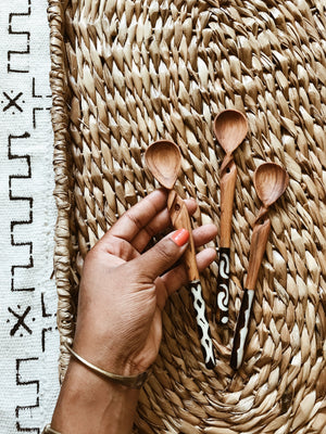 Twisted Batik Sugar Spoons