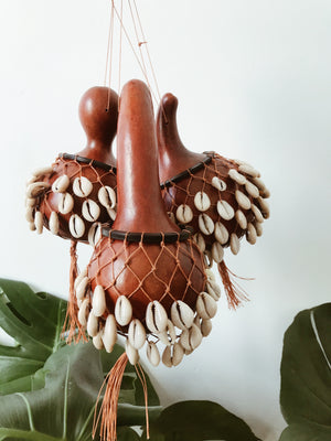 Shekere Cowrie Shell Rattle