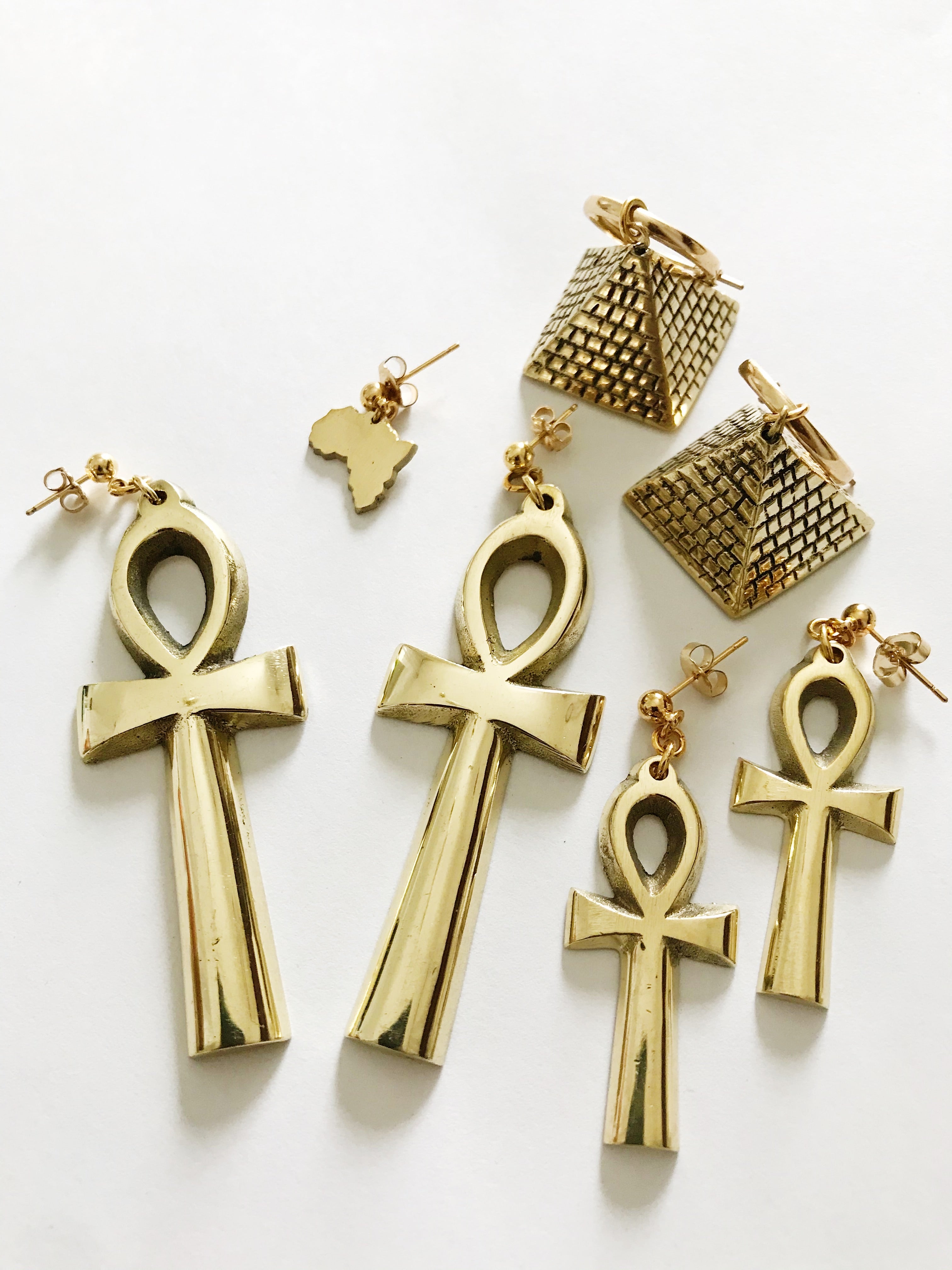 Ankh Life Studs