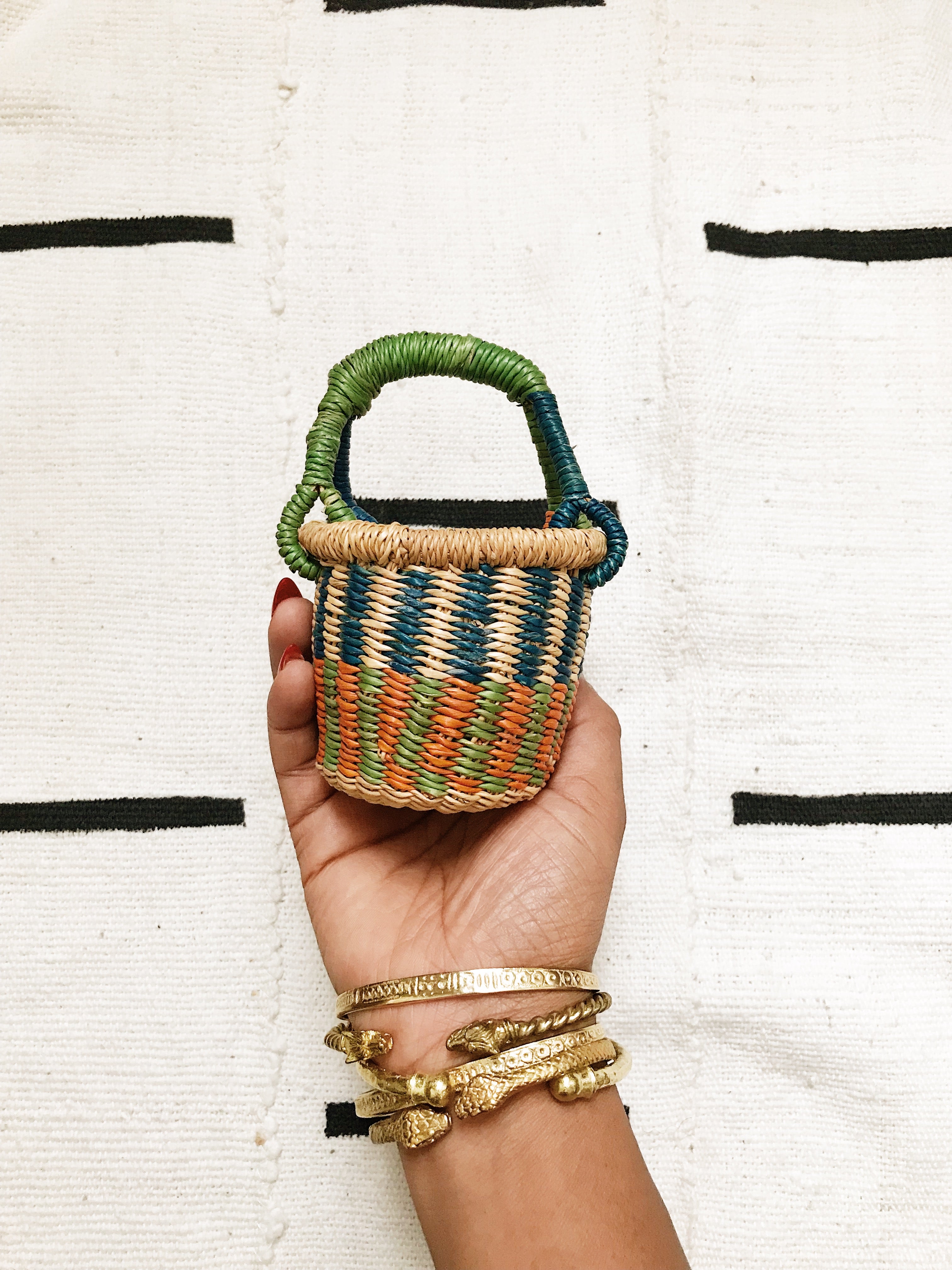 Tiny African Wicker Baskets #2 // Select Style