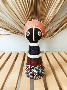 Ndebele Fertility Doll with Isicholo Hat