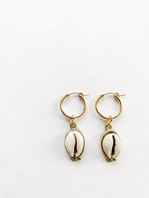 Sula Cowrie Hoops