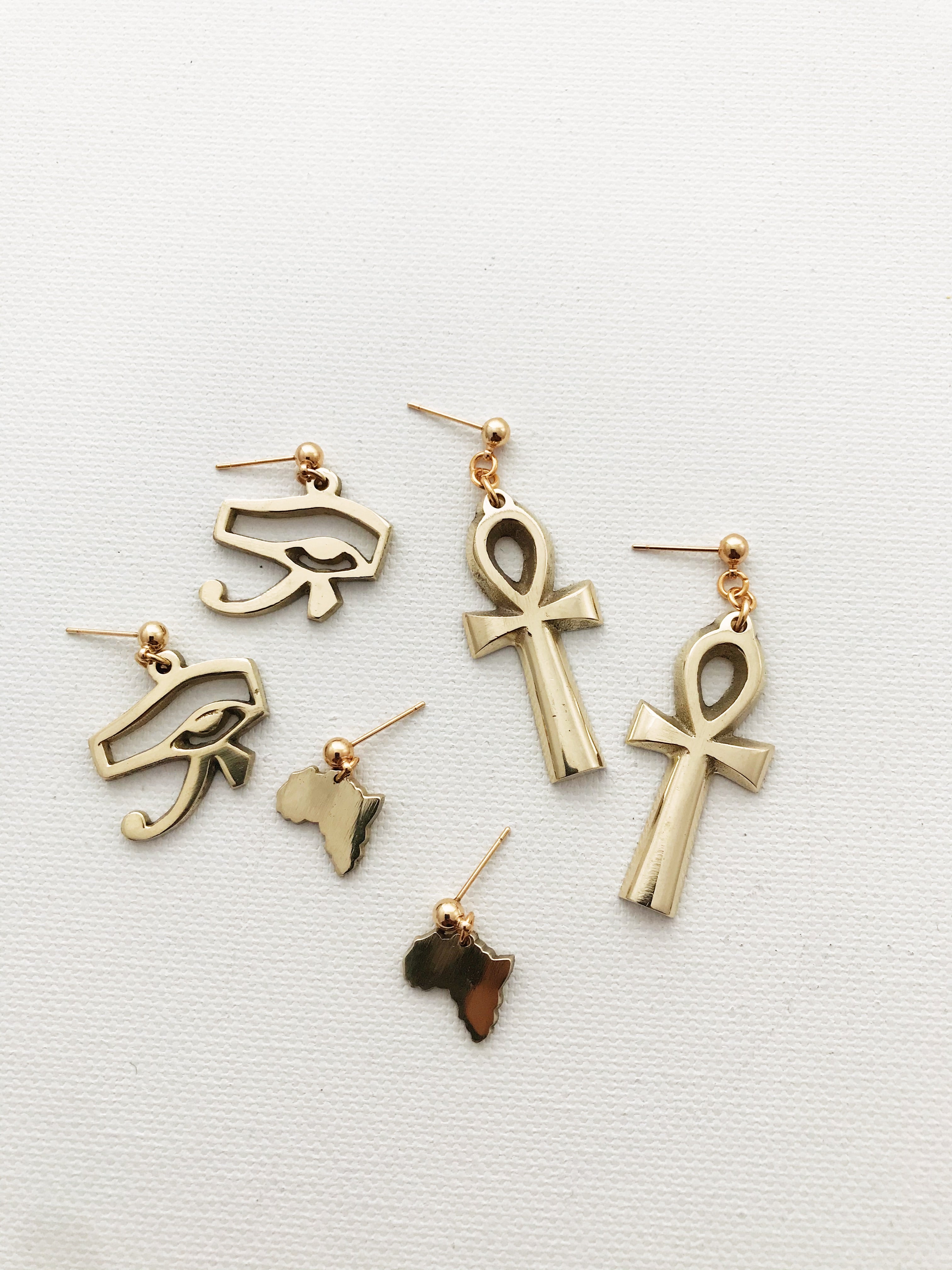 Ankh Life Studs