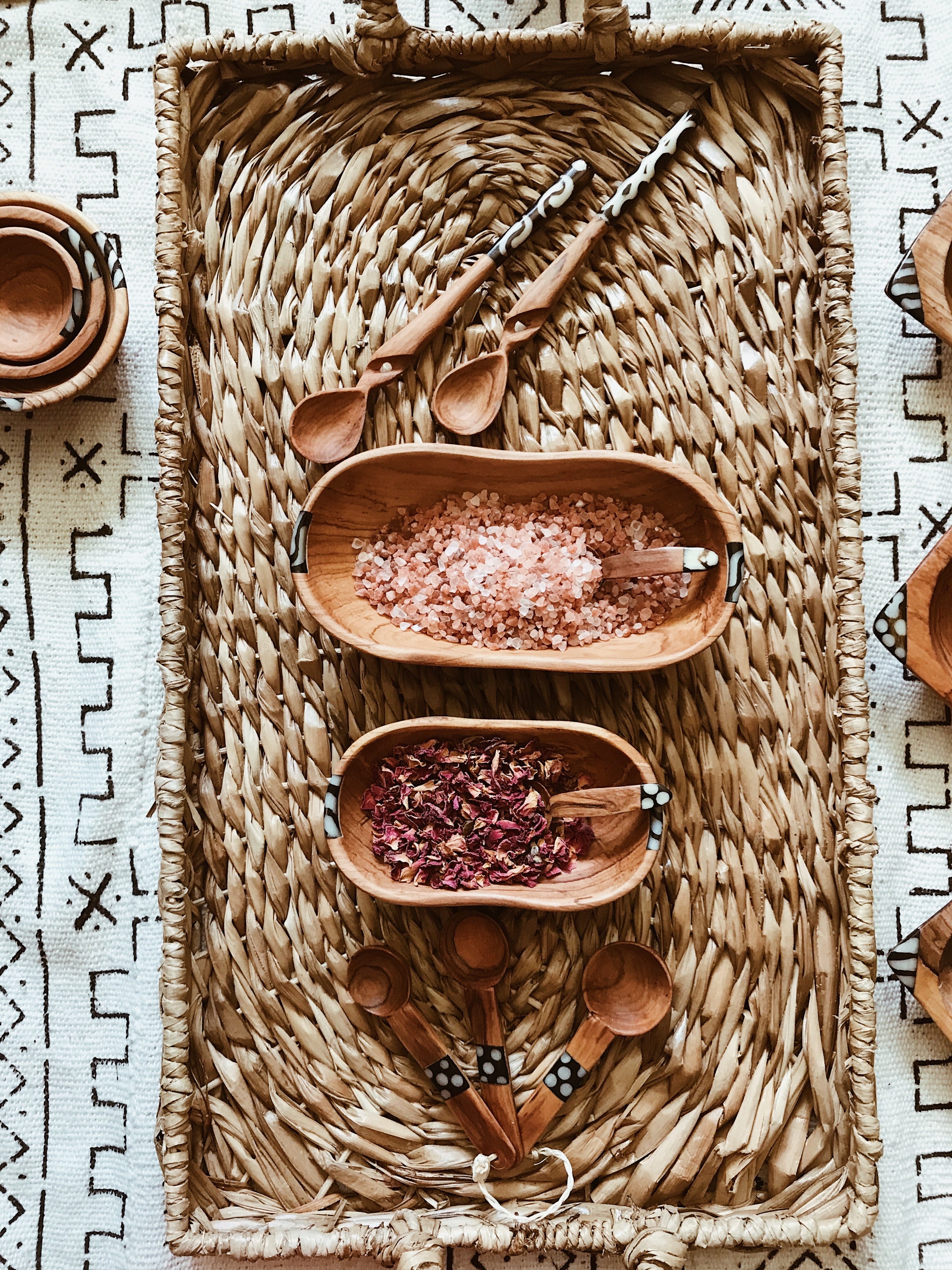 Twisted Batik Sugar Spoons