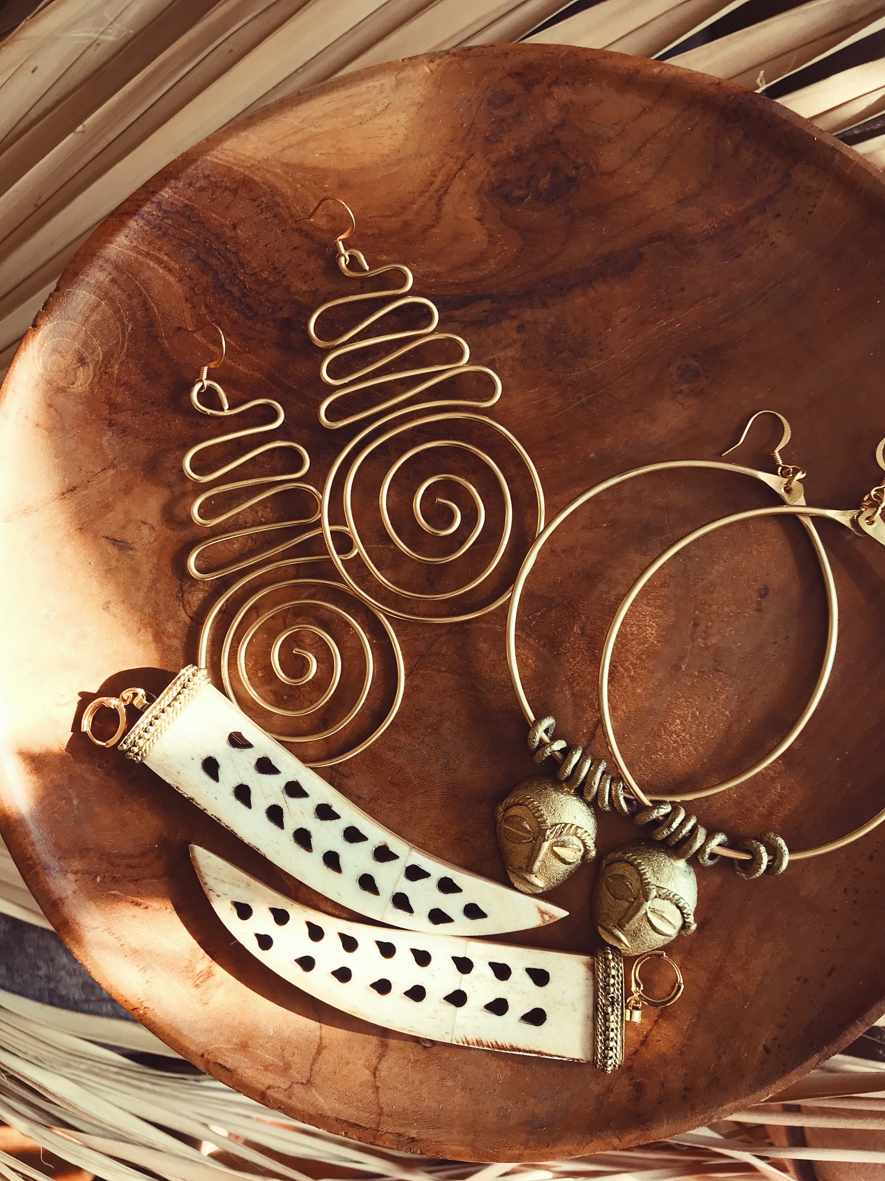 Alaafia Spiral Earrings