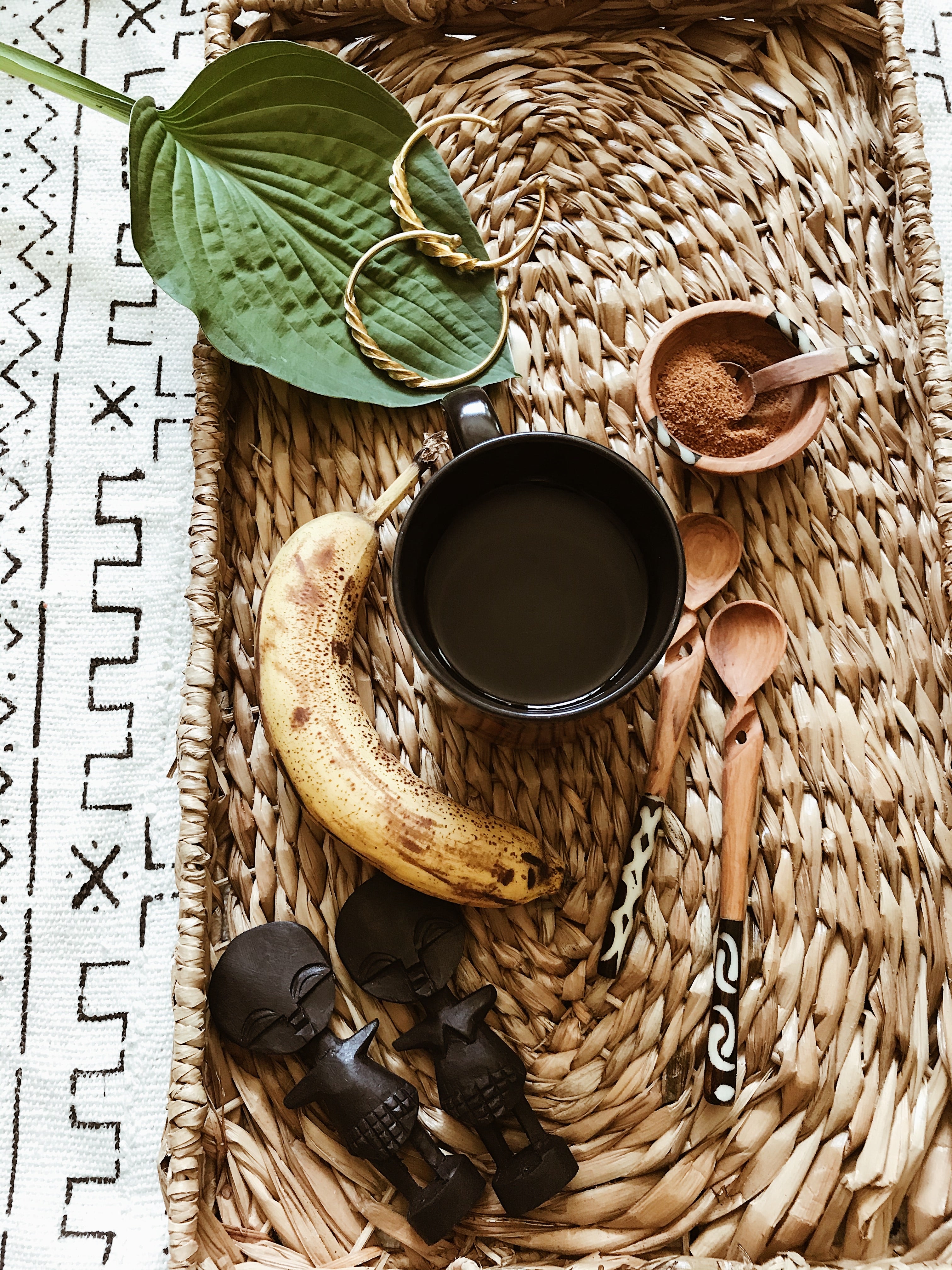 Twisted Batik Sugar Spoons