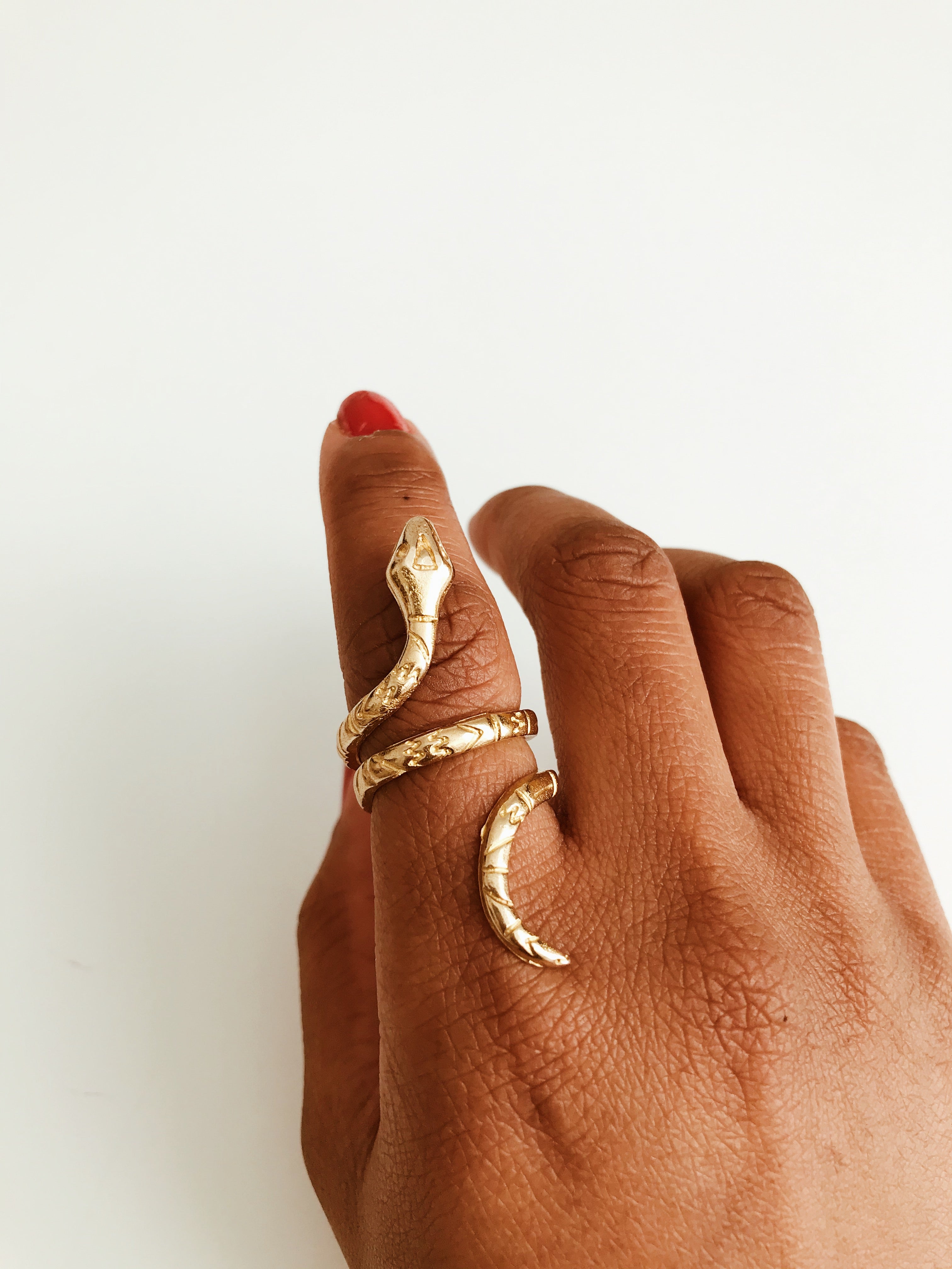 Athena Snake Wrap Ring