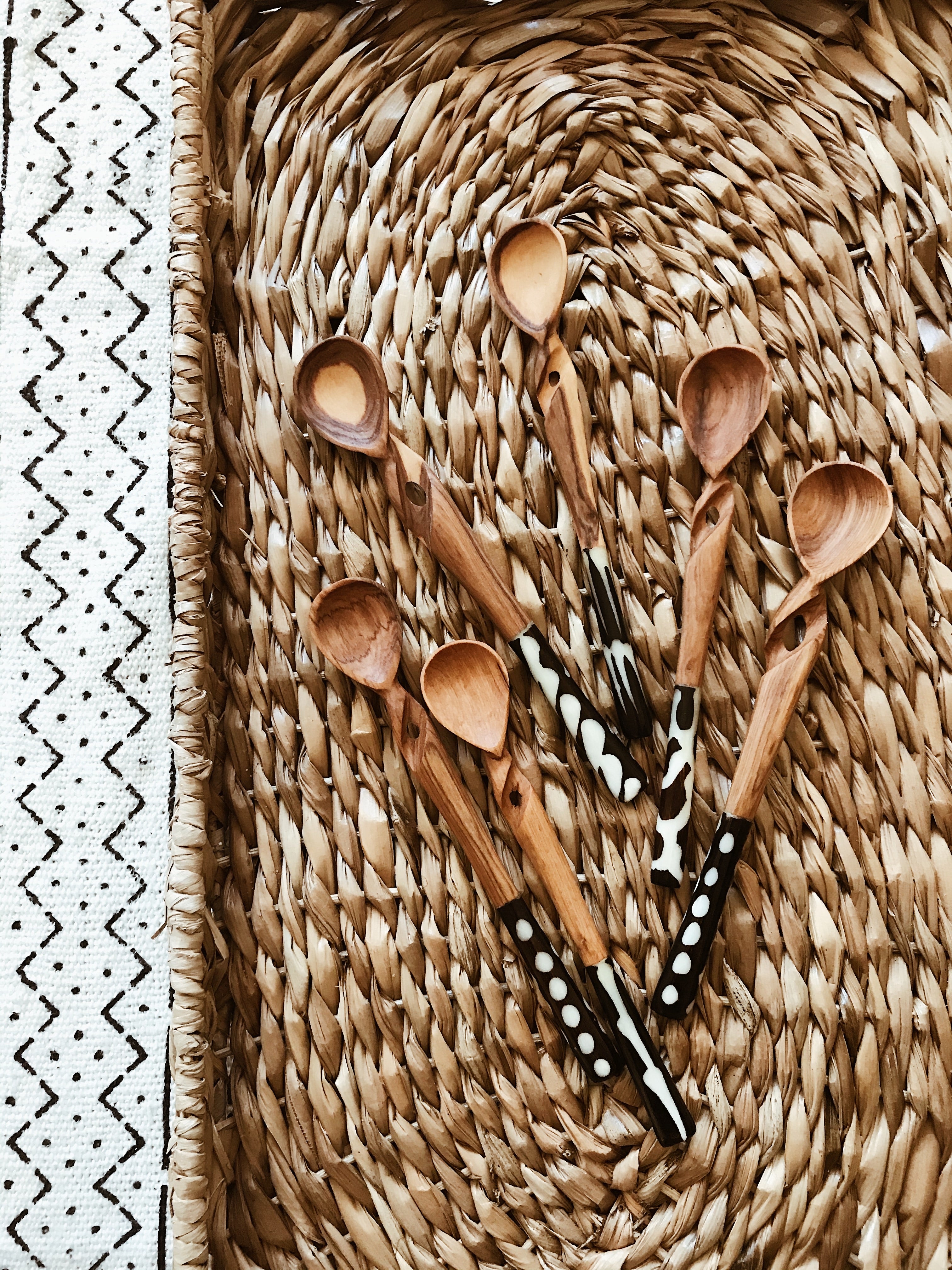 Twisted Batik Sugar Spoons