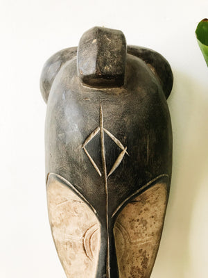 Long Gabonese Fang Mask// Two Tone